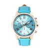 Wristwatches Women Luxury Leather Strap Watches Fashion Roman Numerals Faux Analog Quartz Vintage Round Clock Montre Femme 2023