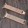 Accessori Cinturino in strass con diamanti per cinturino Apple Watch Bracciale in metallo in acciaio inossidabile 3842mm per iWatch 5 6 SE 4044mm Franbd14