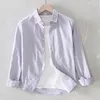 Men's Casual Shirts Cotton Solid Long-sleeved Top Quality Button Down Business Dress Shirt Male Camisas Masculina TS-562