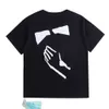 T-shirts pour hommes Marque de luxe Offs Designers T-shirts Hommes Femmes Offwhites Tops T-shirts T-shirt Été Classique T-shirts Retour Peinture Flèches Blanc T-shirt à manches courtes 42i1