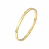 3 color bangle European and American Classic simple thin flower whole gold rose sliver bracelet280S