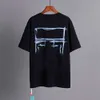 Markendesigner Offs Luxus-T-Shirts Herren-T-Shirts Männer Frauen T-Shirts T-Shirt Sommer Casual T-Shirts Klassiker Back Paint Arrows Kurzarm-T-Shirt Y26j