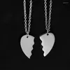 Ожерелья с подвесками 2023, индивидуальное геометрическое женское и мужское ожерелье в виде сердца из титановой стали, модные украшения