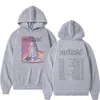 Мужские толстовки Mitski Mystery Print Hoodie 2023 Осень Зима Флисовая толстовка Корейская подростковая мода Черный пуловер с длинными рукавами Мужчины Женщины