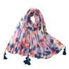 Foulards Mode Sexy Léopard Floral Gland Viscose Châle Écharpe Lady Haute Qualité Wrap Pashmina Étole Bufandas Musulman Hijab Caps 180 90Cm