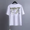 Offs Herren T-Shirts Marke Luxus Designer T-shirts Männer Frauen Offwhites Tops T-Shirts Sommer T-shirt Klassische Rückseite Farbe Pfeile Weiß Kurzarm T-shirt Casual T-shirts 7y8z