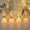 Table Lamps Christmas Decorations Carrying Small Lantern Scene Atmosphere Layout Xmas Ornaments Snowman Santa Claus Tree