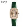 Wristwatches SENO Small Dial Green Square Pigeon Egg Women Watch Diamonds Vintage Quartz Girl Gift Clock Relogio Feminino Montre