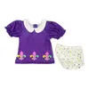 Clothing Sets Wholesale Infant Toddler Mardi Gras Girls Bummie Dresses Boys Fashion Baby Boy Romper