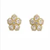 Clip-on & Screw Back Bettyue Est Vivid Charming Flower Appearance Multicolor Choice Cubic Zircon Dazzling Earring Romantic Jewelry265H