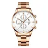 Relógios de pulso elegante moda minimalista com banda de aço dial relógio de quartzo masculino presente prata elegante homem atmosfera