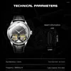 Montres-bracelets AESOP Double Tourbillon Mouvement Hommes Montres Mécaniques Mâle Squelette Montre Pour Homme Luxe Chronographe Horloges Reloj Hombre