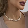 Choker High-End-runde Imitationsperlen-Halskette für Frauen, personalisierter Damen-Schlüsselbein-Schmuck, Großhandel, Direktverkauf