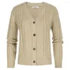 Malhas femininas cardigan de malha manga longa cabo com decote em v botão-up camisola vestidos mujer roupas femininas primavera outono casacos