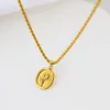 light luxury and fashionable necklaces with multiple female body pendants, steel titanium 18k gold lock bone chains Customized French style