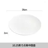 Plattor Nordic El Restaurant Steak Plate White Main Dish Creative Sallad Dessert Home Gathering Dinner Ceramic Table Seary