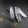 ZT0562 couteau pliant avec manche en Fiber de carbone, couteaux de poche de Camping tactiques de plein air EDC