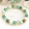 MG0874 NY DESIGN GRÖN AVENTURIN PREHNITE ALBET KVINNA Afrikanska Turquoise Moonstone Energy Power Armband2307