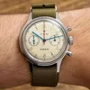 Horloges RODE STER Vintage 40 mm 38 mm met zeemeeuw ST1901 beweging 1963 chronograaf mechanisch horloges saffier zwanenhals horloge