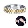 Svart hematitmagnetisk terapi klockband armband för män rostfritt stål länk armband gåva för honom hennes cx200731217r