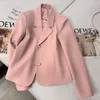 Abiti da donna Giacca Cappotti solidi per abiti da donna Blazer Donna Capispalla rosa Bianco Abbigliamento e offerte primaverili giovanili