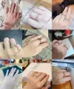 Authentic fit women rings charms charm Stackable infinite Heart Flower