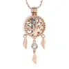 Chains Dream Catcher Cremation Jewelry For Ashes Stainless Steel Tree Of Life Memorial Urn Necklace Women Men318D