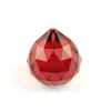 Kryształ żyrandola 1PC/partia 40 mm czerwona piłka fasetowane części PRISM Wisiant