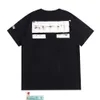 Offs Designers Marca de Luxo Mens Camisetas Camisetas Homens Mulheres Offwhites Tops Tees T-shirt de Verão Clássico Back Paint Arrows Branco Manga Curta Camiseta Casual Camisetas G6cj