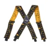 Plus 120 cm lengte 5 cm breed verstelbare vier clipon X-rug elastische zware bretels bretels heren 2010287050359