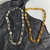 21ss nouvelle lettre B hommes et femmes épissage chaîne en acier titane collier hip hop rue mode bijoux de luxe accesso287N