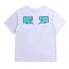 T-shirts Mens T Shirts Designers Märke Luxury Offs Män kvinnor Offwhites Tops Tees Summer T-shirt Classic Back Paint Arrows White Short Syme Tshirt Casual Tshirts R6aj