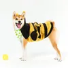 Vestuário para cães Honey Hoodies traje de uma peça roupas de quatro pernas (tamanho amarelo e preto)