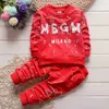 2024 nieuwe 2pc peuter babyjongen kleding T-shirt + broek kindersportkleding kinderkleding herfst kindermerkkleding jongens 1-4 jaar oud