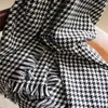 Brand Blanket Scarf for Women plaid Black and White Houndstooth Cashmere Warm Thick Long Pashmina Women Shawls and Scarves 231229