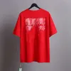 디자이너 티셔츠 브랜드 럭셔리 남성 T 셔츠 오프 남성 여자 티 셔츠 캐주얼 여름 Tshirts 클래식 백 페인트 화살표 짧은 슬리브 Tshirt doa4