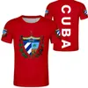 Men's T Shirts Cuban Flag T-shirt Fashion 3D Printed Short Sleeve Featured T-Shirts Casual Activewear Summer Tops Men Women Clothing