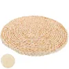 Table Mats Straw Insulation Placemat Cutlery Handwoven Oval Round Tablecloth Japanese-style Placemats Braided Dried Corn Husks Cushion