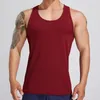 Canotte da uomo Canotte fitness a righe verticali lavorate a maglia Estate Corsa Sport Tempo libero Top senza maniche I-line maschile all'aperto