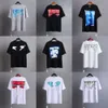 T-shirts pour hommes Offs Marque De Luxe Designer T-shirts Hommes Femmes T-shirts T-shirt D'été Classique Retour Peinture Flèches T-shirt À Manches Courtes T-shirts Occasionnels Au8s