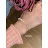 Gargantilla de plata de ley 925 de alta calidad, collar de pulsera de perlas naturales de agua dulce