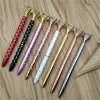 wholesale NEW Update Omg 39 Color Top Selling Classical Big Diamond Ballpoint Pens Crystal Metal Pen Student Writing Gift business Advertising Pen