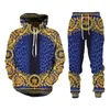 Tracksuits masculinos 2023 primavera e outono moda 3d impressão digital casual tamanho solto tendência personalizado com capuz pulôver suéter