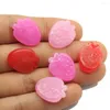 Decorative Flowers 50/100pcs Red Strawberry Flatback Cabochon Transparent Miniature Fruits Simulation Mini Food Hair Bows Planar Resin Cra