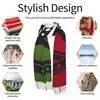 Sjaals Retro Grunge Italiaanse vlag en typografische elementen Sjaal Winter lang groot kwastje Soft Wrap Pashmina