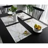 Table Cloth Pola Marmer Taplak Untuk Makan Dapur Meja Aksesoris Modern Dekorasi Rumah Mobil