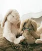 Stuffed Bunny with Floppy Ears Easter Gifts Chritmas Presents Large Plush Animal Rabbit Toy Scarf for Kids 231229