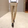 Pantaloni da uomo Slim Fit Piedi piccoli Abiti Business Casual Solido Lavoro Abito da uomo Abbigliamento Y2k Streetwear Cargo