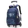 Child luggage school bag On wheels students Backpack can climb stairs Casual suitcase 613 years Children travel backpack 231229