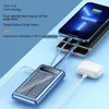 2024 Ny solenergi Bank inbyggd kablar bärbar snabb laddning PowerBank Qucik Charge Extern batteriladdare för iPhone 14 Xiaomi Huawei